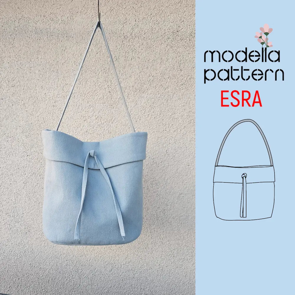 Esra Bag Sewing Pattern PDF | Structured Everyday Handbag | Modella Patterns