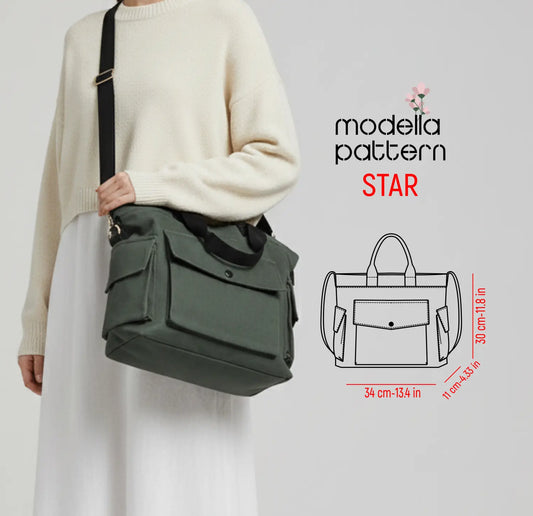 STAR Bag Sewing Pattern PDF – Easy & Stylish DIY Bag Pattern