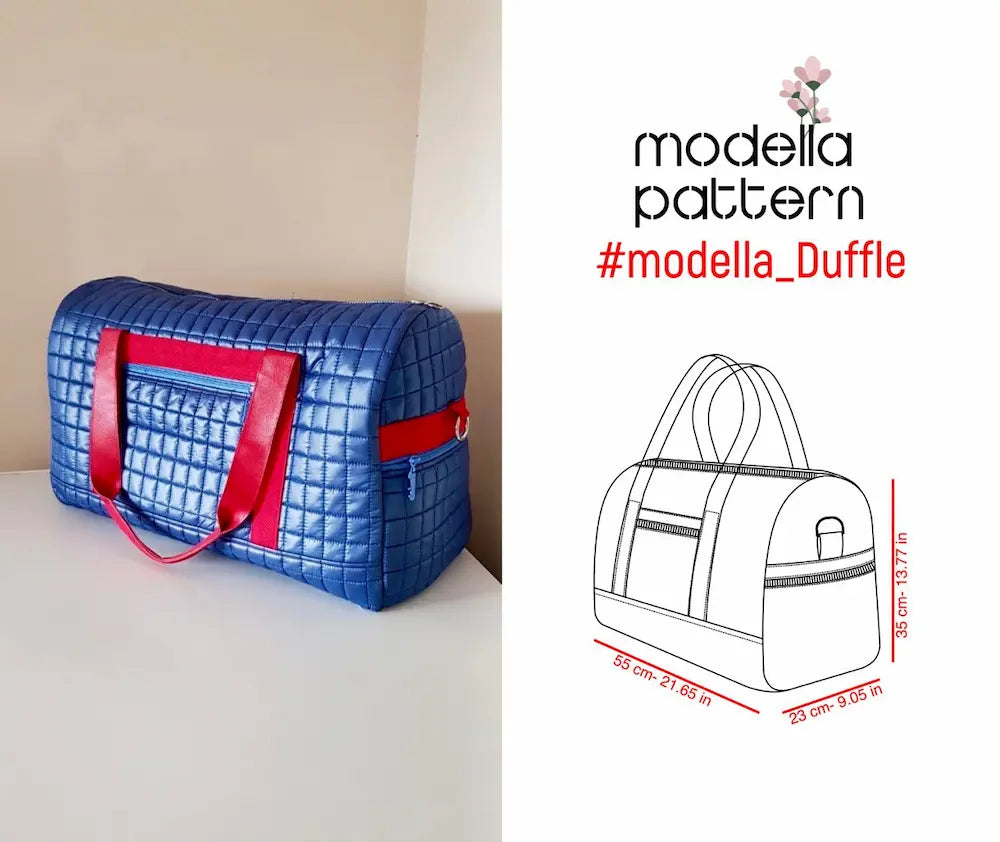 Duffle Bag Sewing Pattern – Mini & Maxi Sizes | Travel & Gym Bag