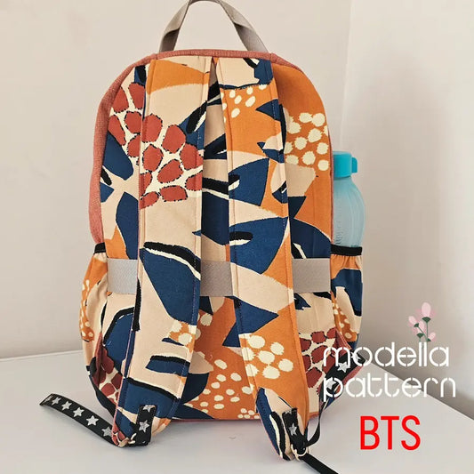 BTS Large Capacity Backpack Sewing Pattern PDF | School, Travel & Laptop Bag