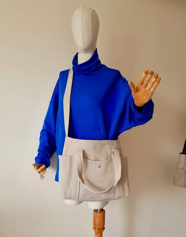 IMBag Sewing Pattern – Everyday Tote Bag with Pockets | PDF Digital Download