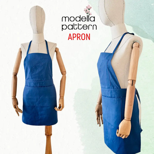Modern Apron Sewing Pattern PDF | Sizes S-2XL