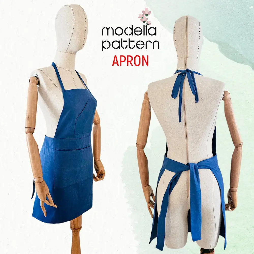 Modern Apron Sewing Pattern PDF | Sizes S-2XL