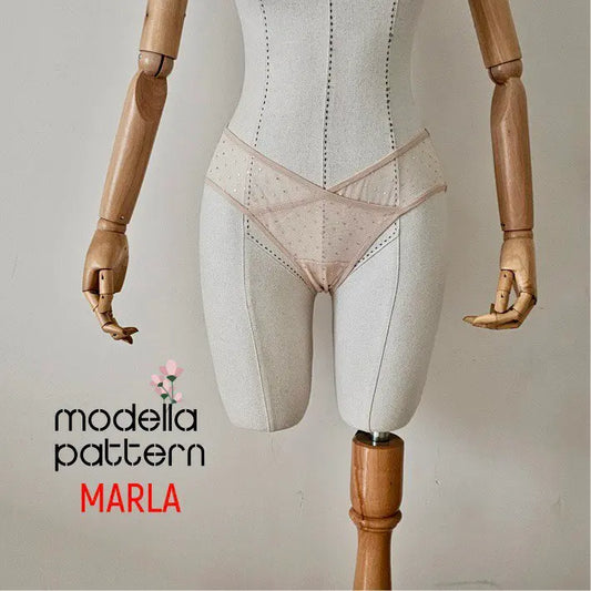 Marla Culotte Sewing Pattern PDF (XS–3XL) | Stretch Fabric Asymmetric Pants