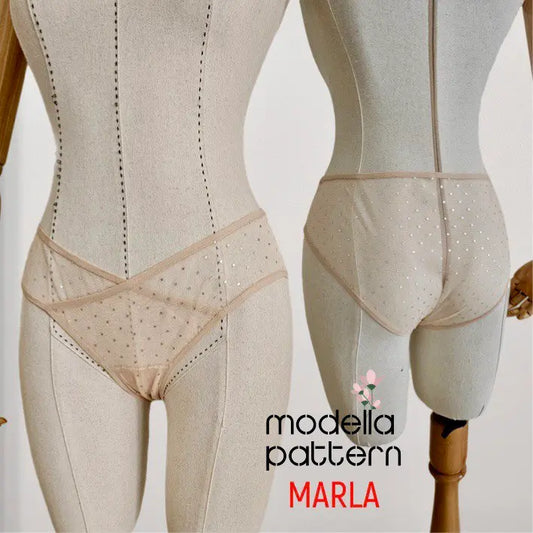 Marla Culotte Sewing Pattern PDF (XS–3XL) | Stretch Fabric Asymmetric Pants