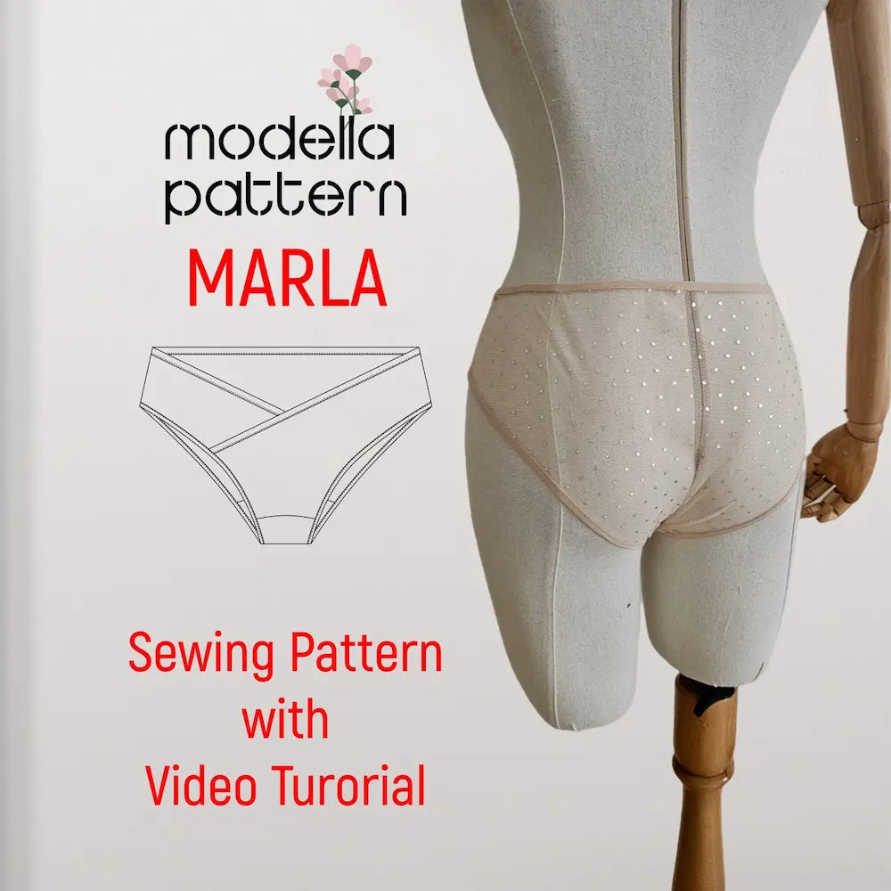 Marla Culotte Dikiş Kalıbı PDF (XS–3XL) | Esnek Kumaş Asimetrik Pantolon