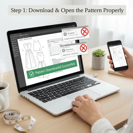How to Print PDF Sewing Patterns Correctly