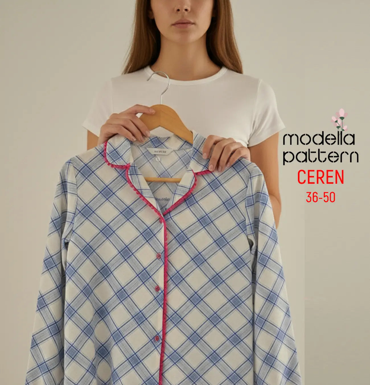 CEREN Pajama Top Sewing Pattern – PDF Download- 36-50