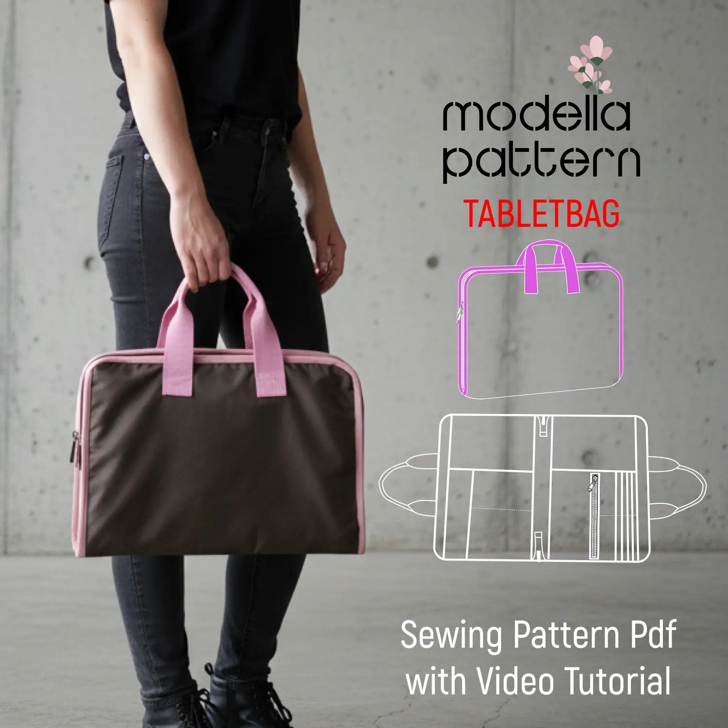 Tablet Bag Dikiş Kalıbı - Organizer El Çantası Pdf