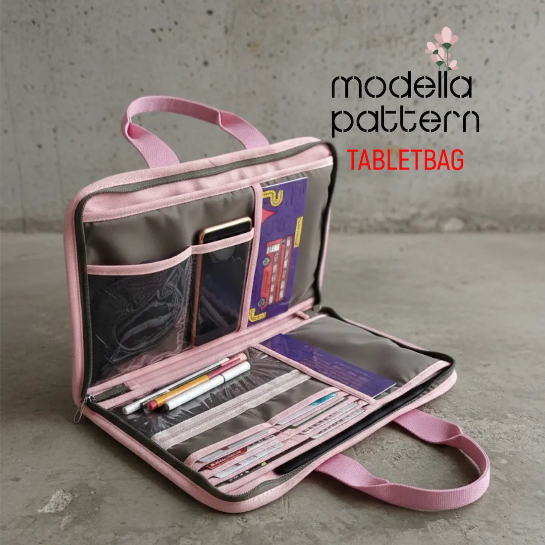 Tablet Bag Dikiş Kalıbı - Organizer El Çantası Pdf