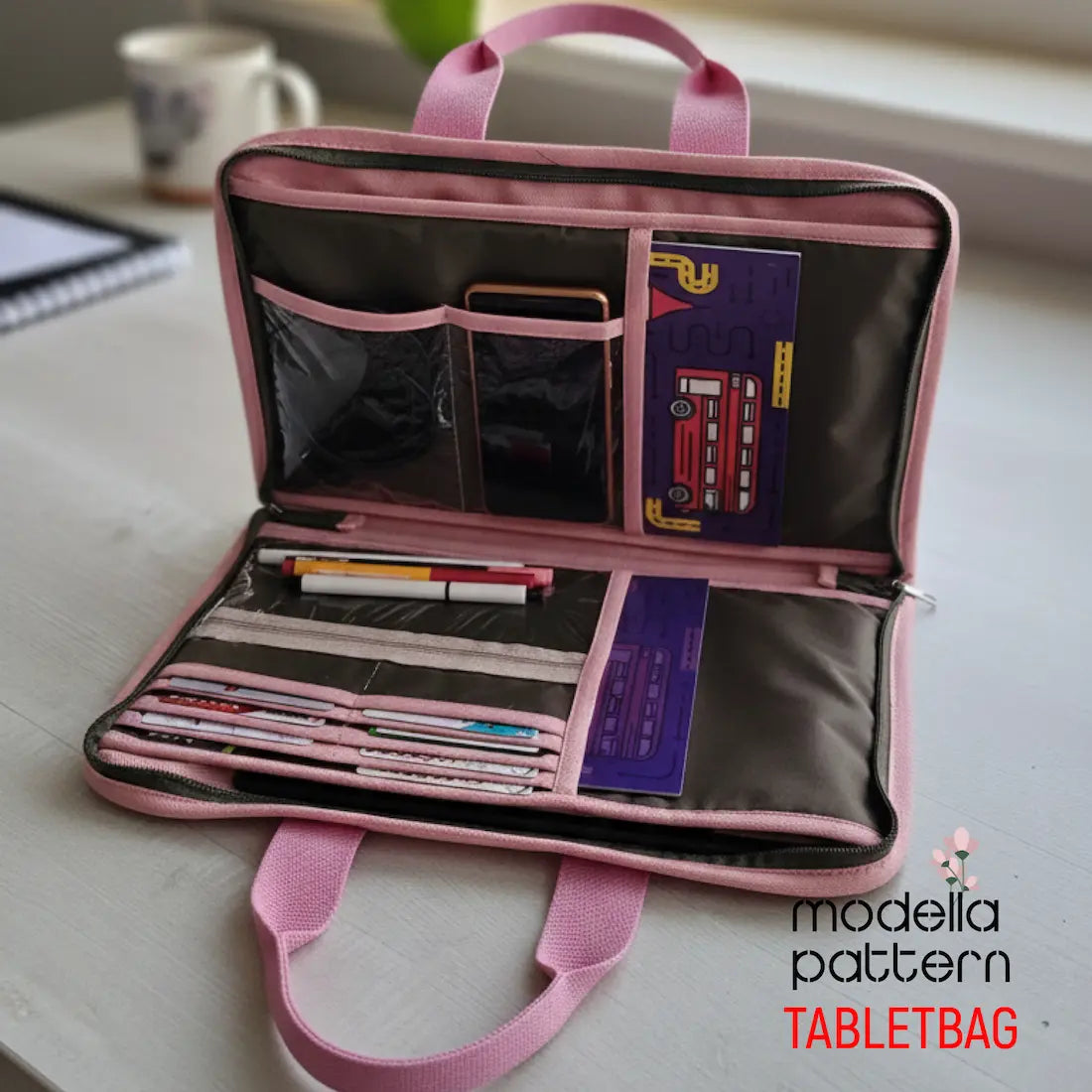 Tablet Bag Dikiş Kalıbı - Organizer El Çantası Pdf