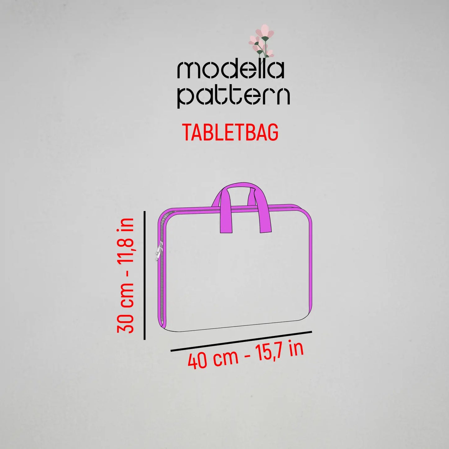 Tablet Bag Dikiş Kalıbı - Organizer El Çantası Pdf
