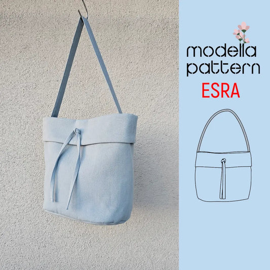 Esra Bag Sewing Pattern PDF | Structured Everyday Handbag | Modella Patterns