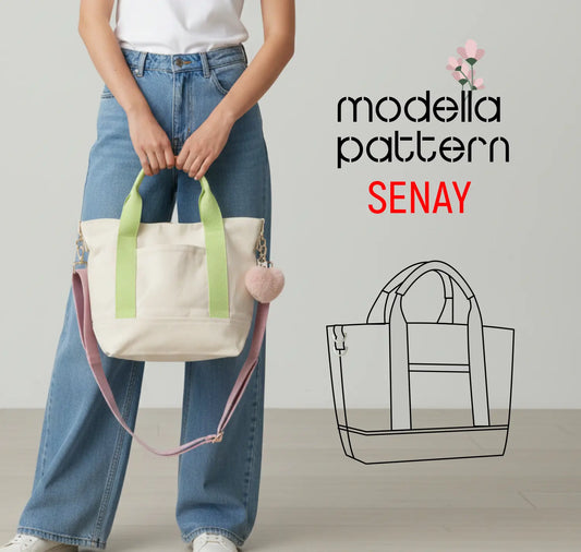 Senay Tote Bag Sewing Pattern – Two Sizes | PDF Tote Bag Pattern