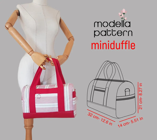 Duffle Bag Sewing Pattern – Mini & Maxi Sizes | Travel & Gym Bag PDF Pattern