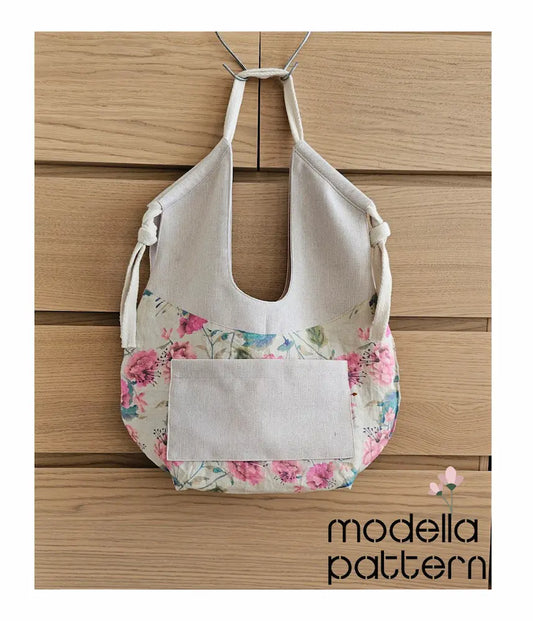 LOVE Large Slouchy Shoulder Bag Sewing Pattern PDF, Oversized Boho Hobo Bag DIY, Lined Shoulder Tote with Inner Pocket, A0-A4-US Letter