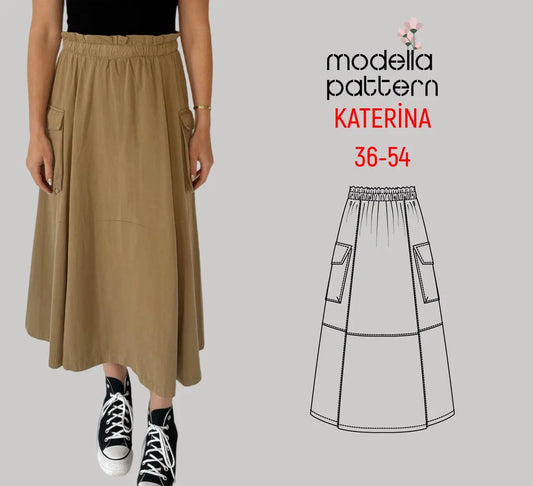KATERINA Skirt Sewing Pattern – PDF Download