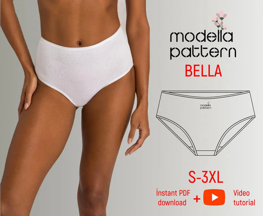 BELLA High-Waist Brief Sewing Pattern – PDF Download
