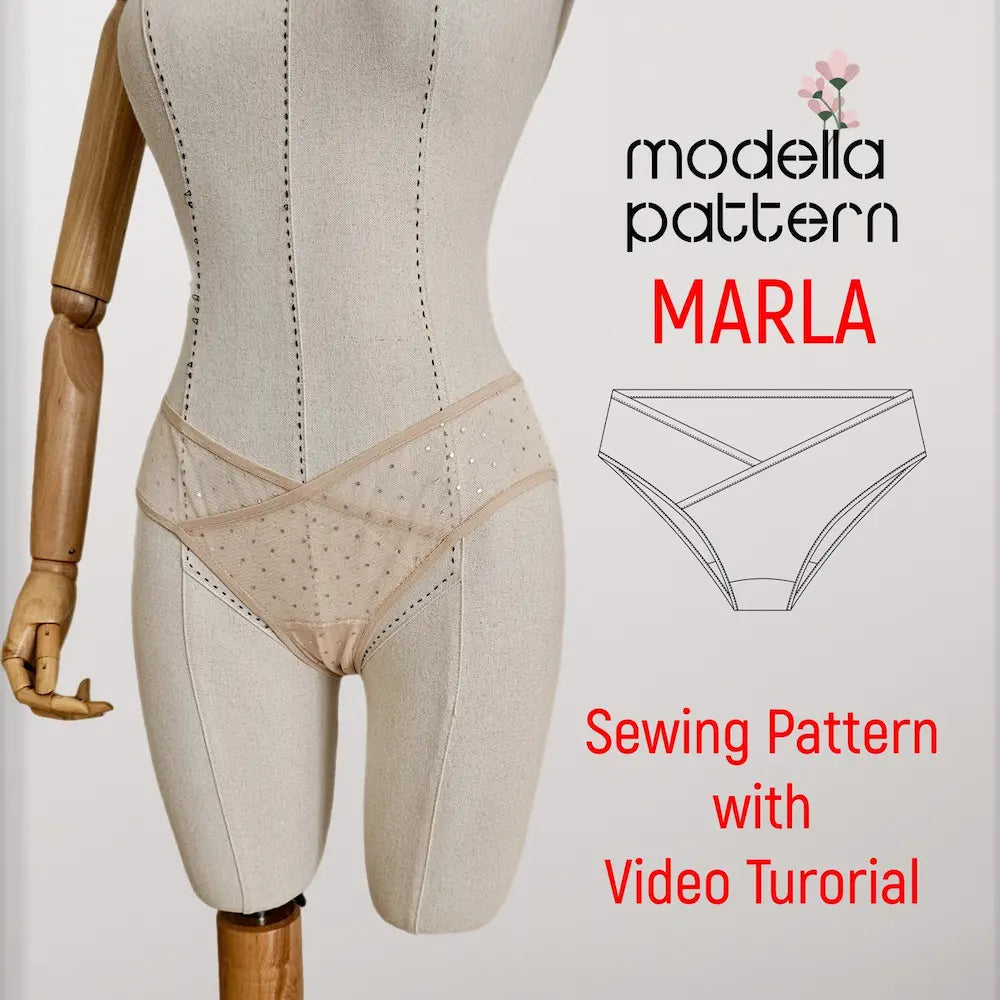 Marla Culotte Dikiş Kalıbı PDF (XS–3XL) | Esnek Kumaş Asimetrik Pantolon