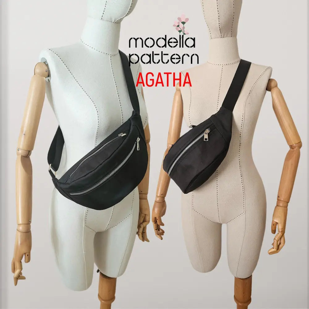 AGATHA Crossbody & Belt Bag Sewing Pattern | Unisex Fanny Pack PDF