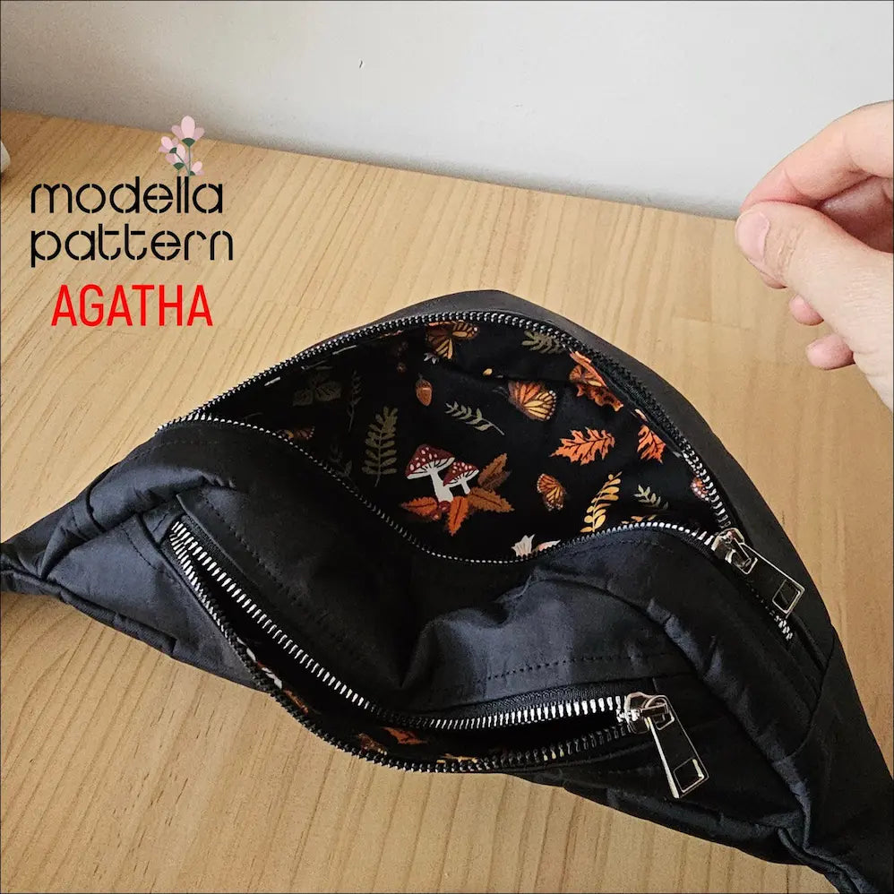 AGATHA Crossbody & Belt Bag Sewing Pattern | Unisex Fanny Pack PDF