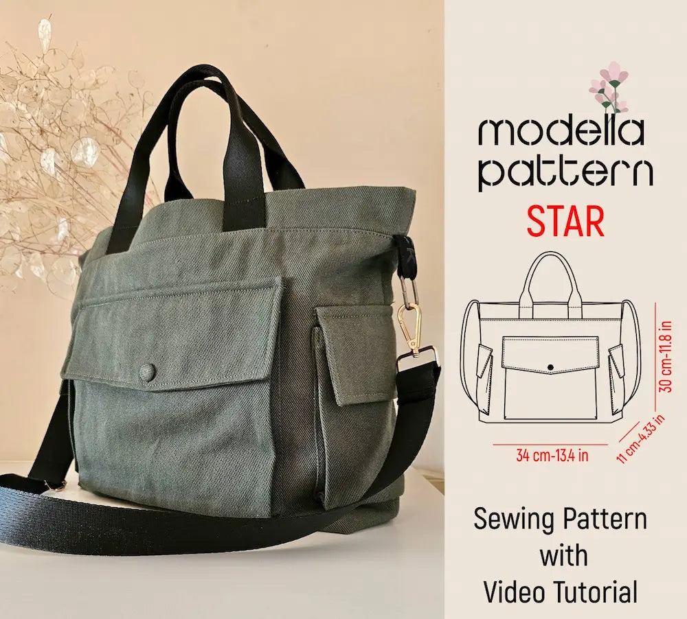 STAR Bag Sewing Pattern PDF – Easy & Stylish DIY Bag Pattern