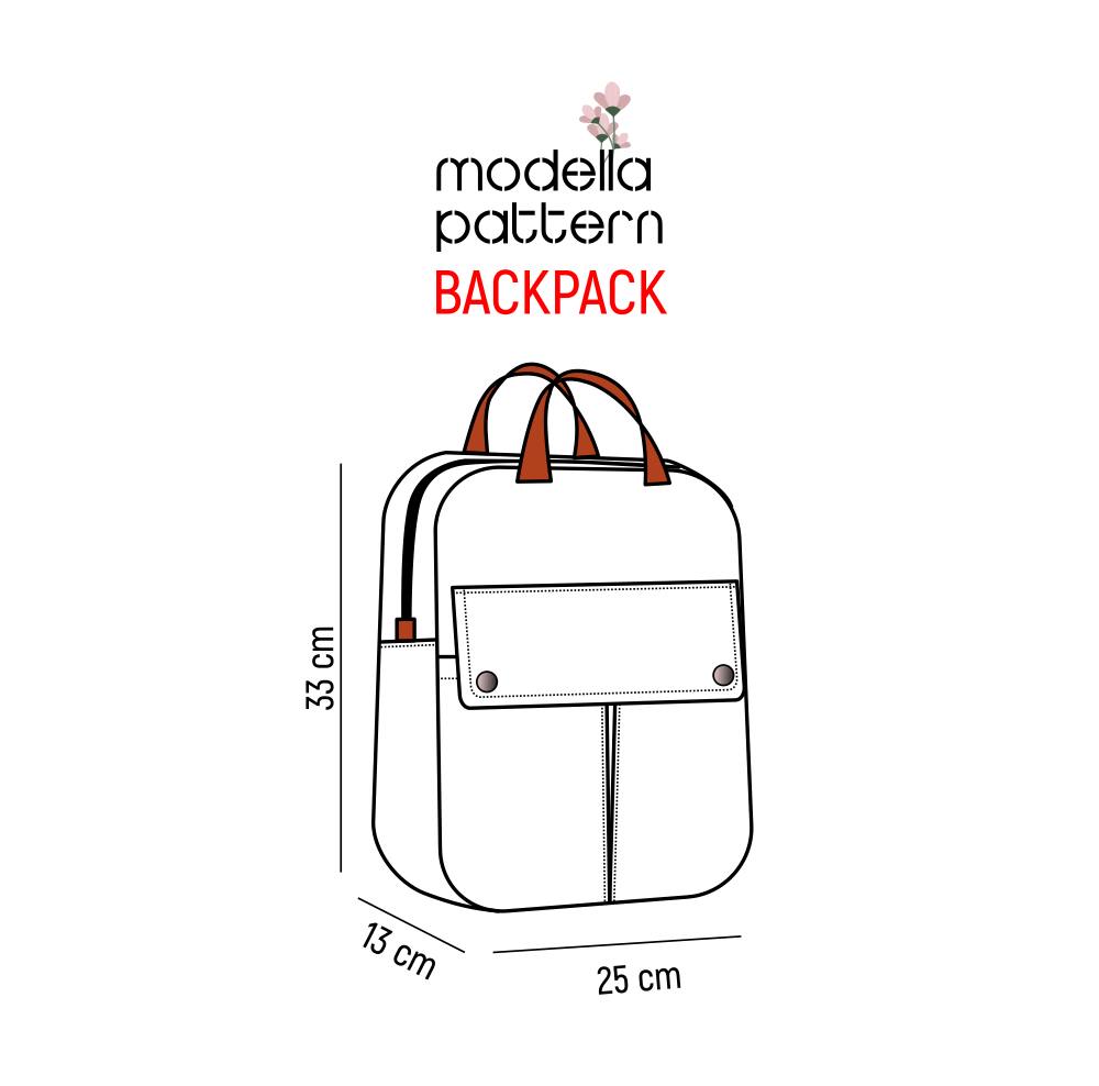 Backpack Sewing Pattern PDF | Intermediate Skill | Canvas or Faux Leather