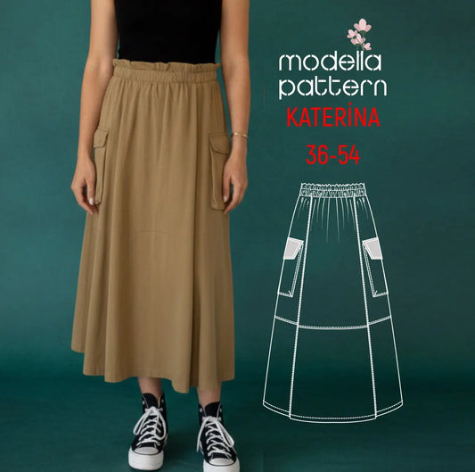 KATERINA Skirt Sewing Pattern – PDF Download