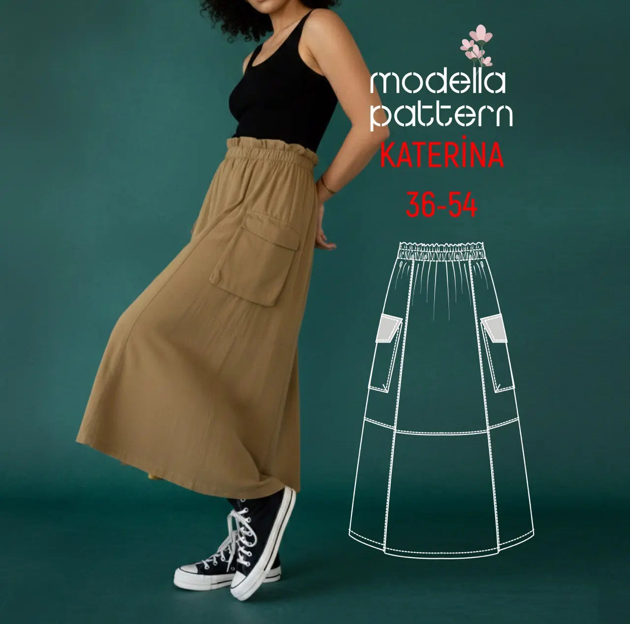 KATERINA Skirt Sewing Pattern – PDF Download