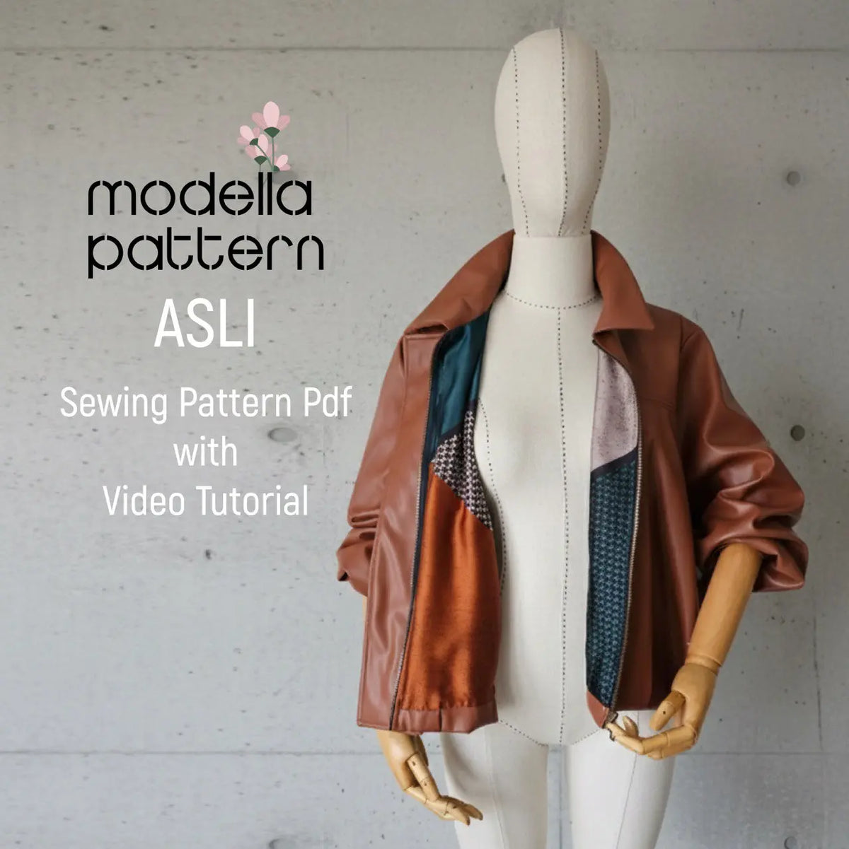 Patterns Modella ASLI Pleated Jacket Sewing Pattern - Digital PDF Download – Modella Pattern
