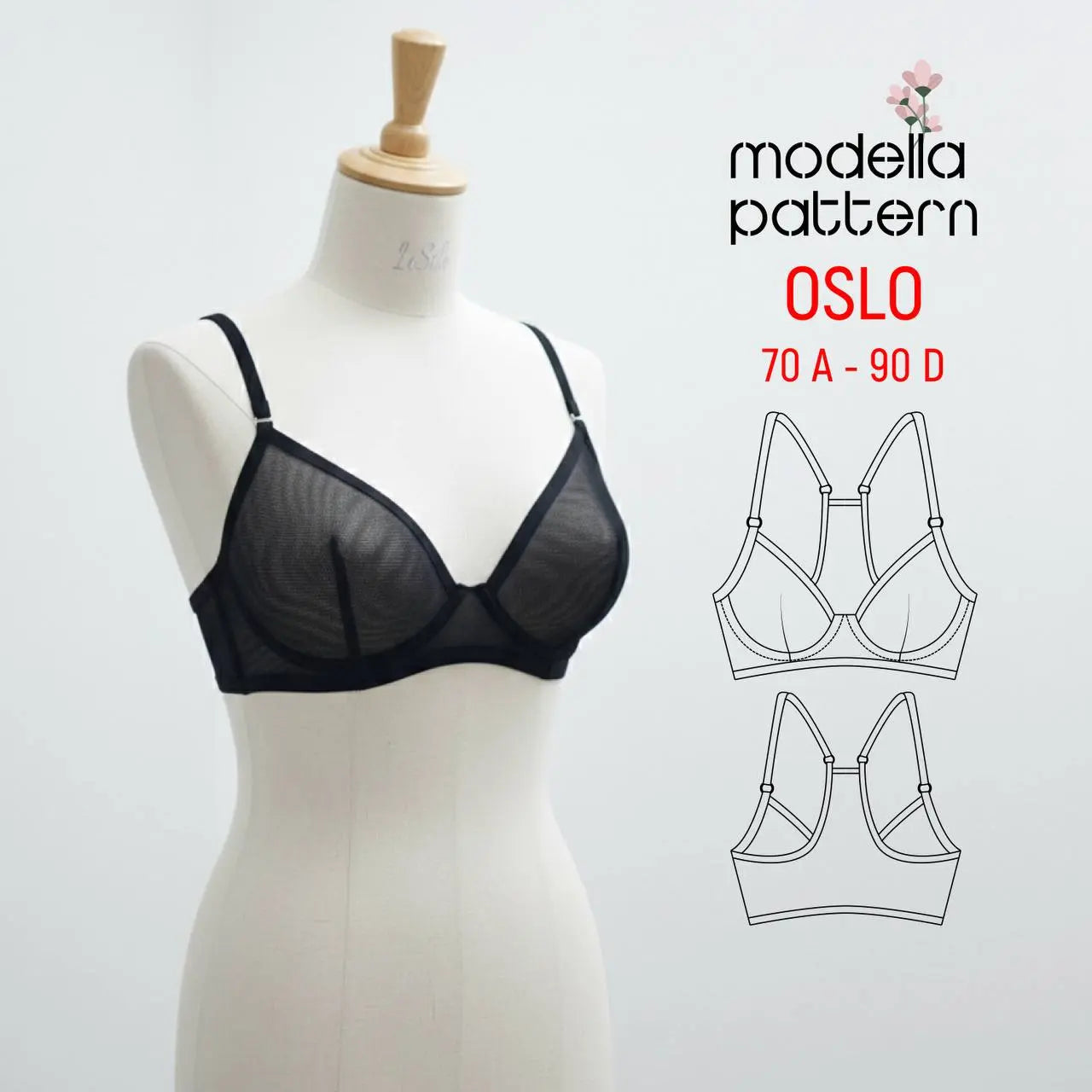 Oslo Bra Sewing Pattern – Modella Pattern