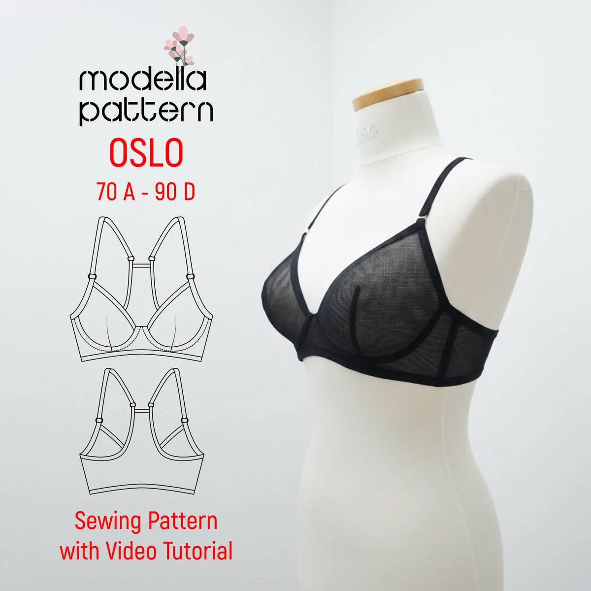 Patterns Modella Oslo Bra Sewing Pattern – Modella Pattern