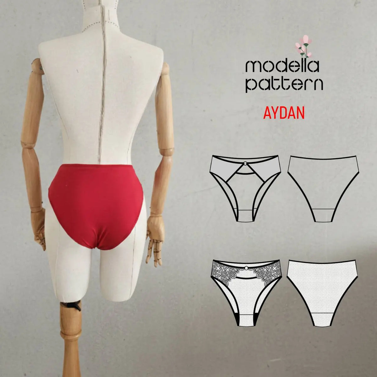 Patterns Modella AYDAN – Elegant & Comfy Lingerie Sewing Pattern (Digital PDF) – Modella ...