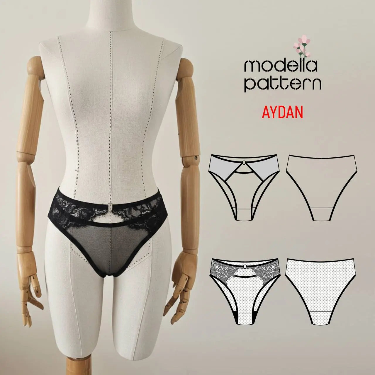 AYDAN – Elegant & Comfy Lingerie Sewing Pattern (Digital PDF)