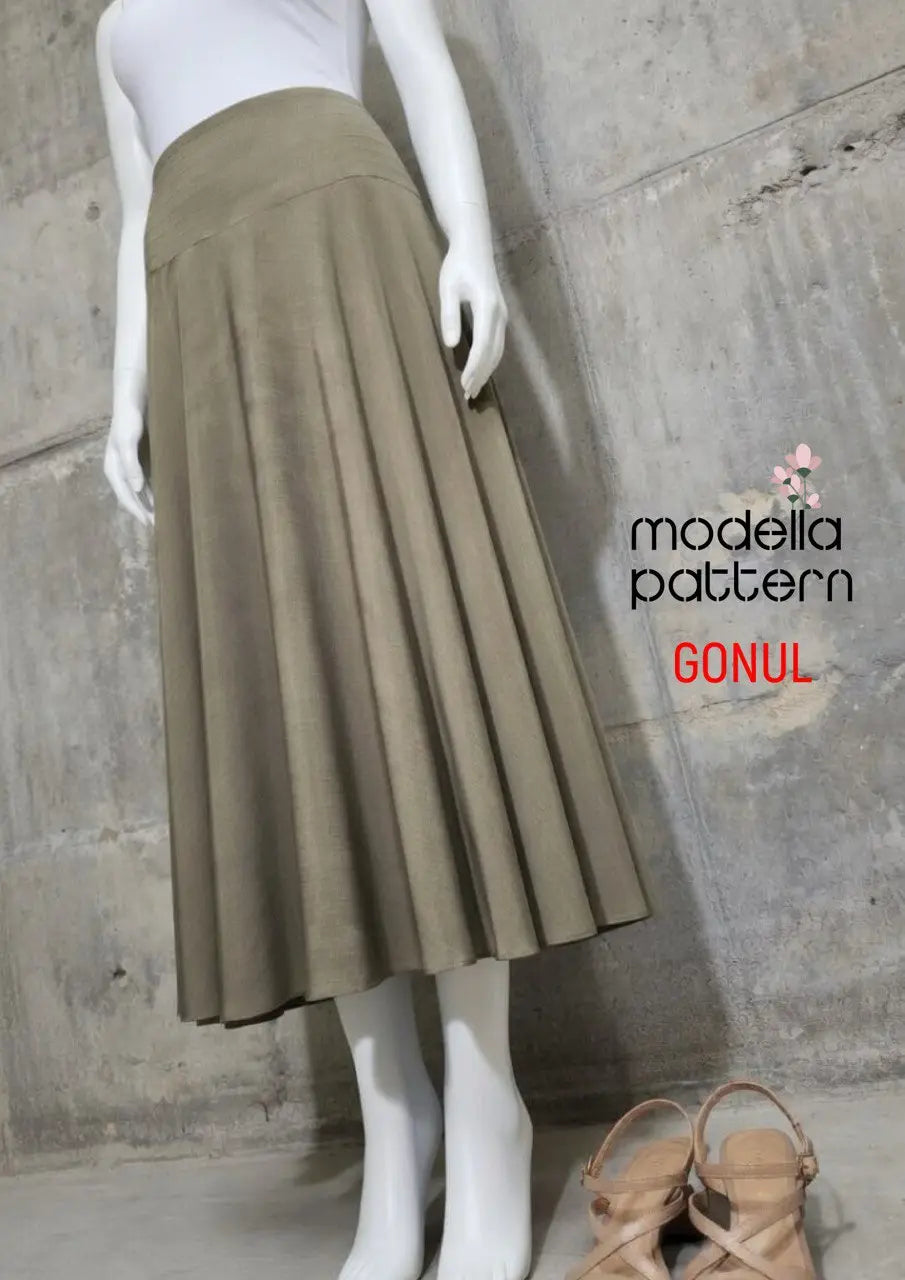 etek dikiş kalıbı , skirt sewing pattern