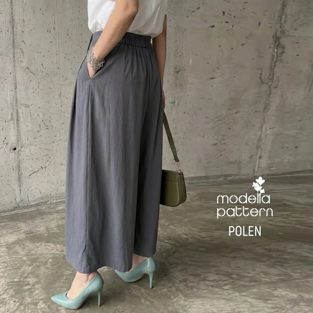 POLEN Faux Wrap Front Culottes | Digital Sewing Pattern