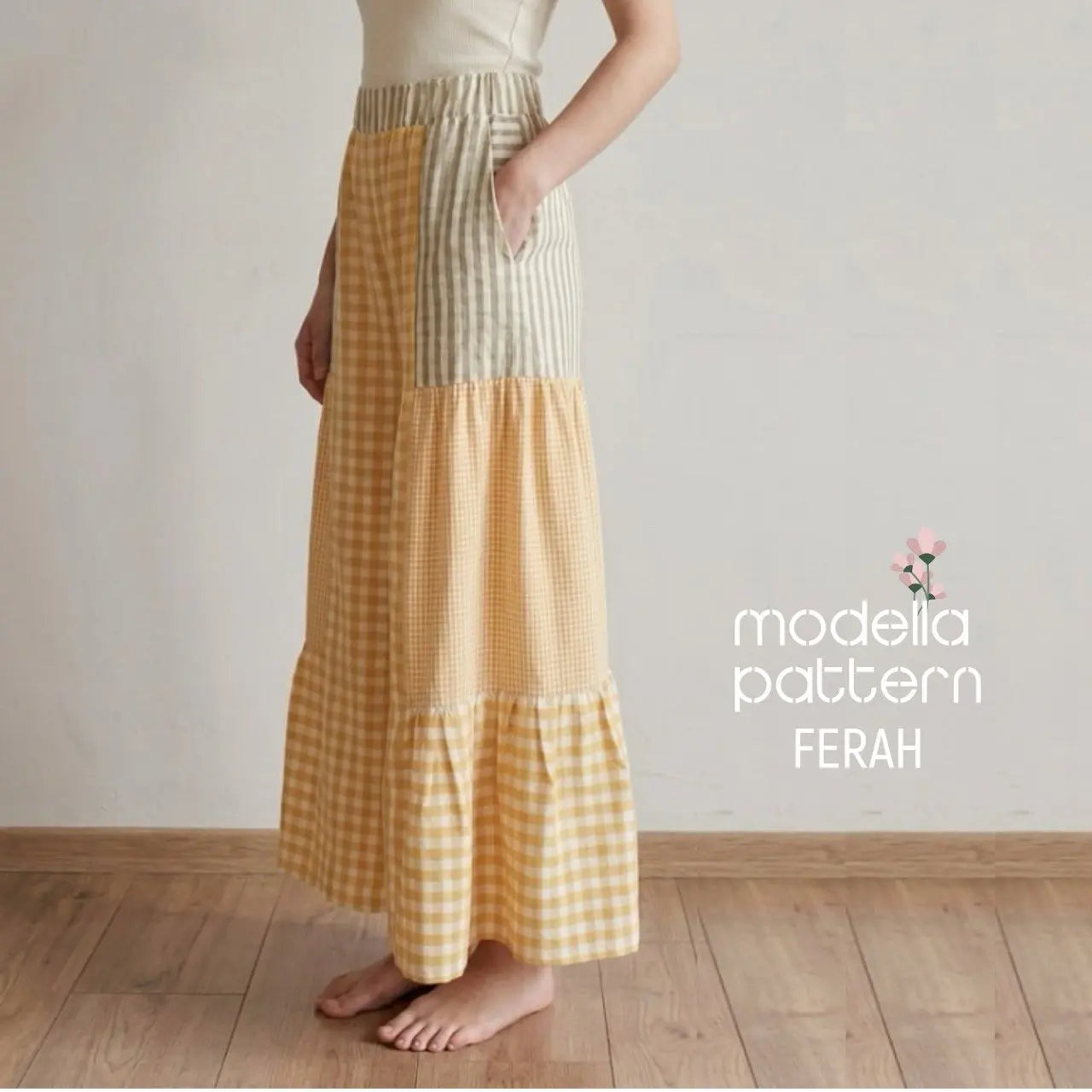 FERAH Multi-Panel Tiered Wide-Leg Pants - Digital Sewing Pattern Bundle