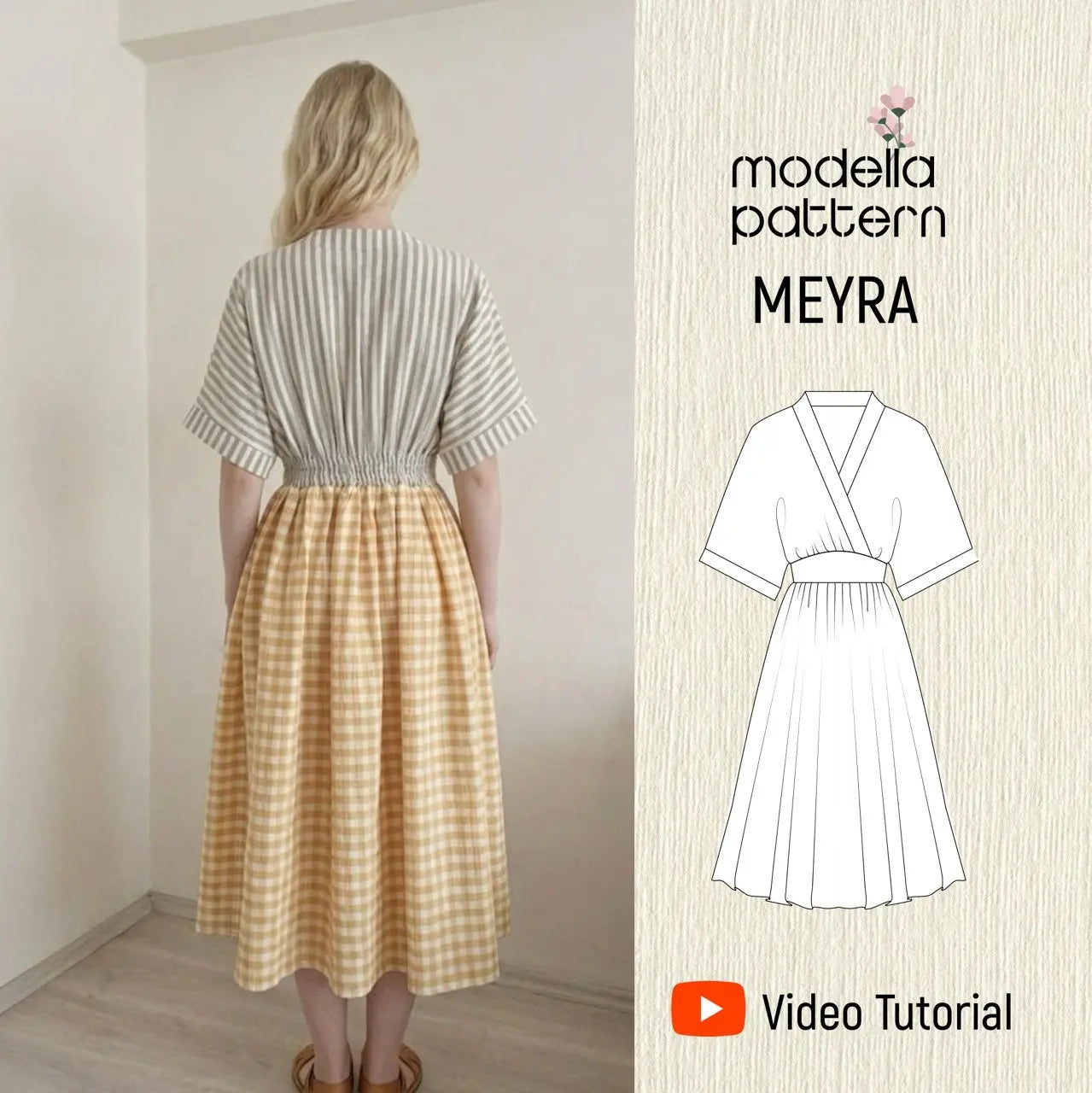 Meyra Wrap-Front Dress | Digital PDF Sewing Pattern