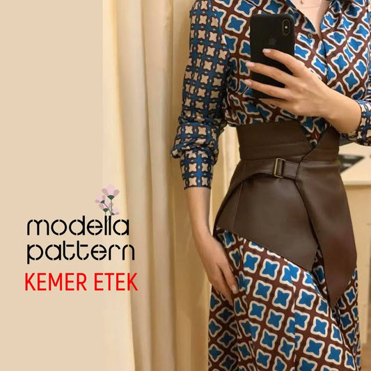 BELT SKIRT Accessory Sewing Pattern - Digital PDF Pattern & Video Tutorial (Sizes S-XXL)