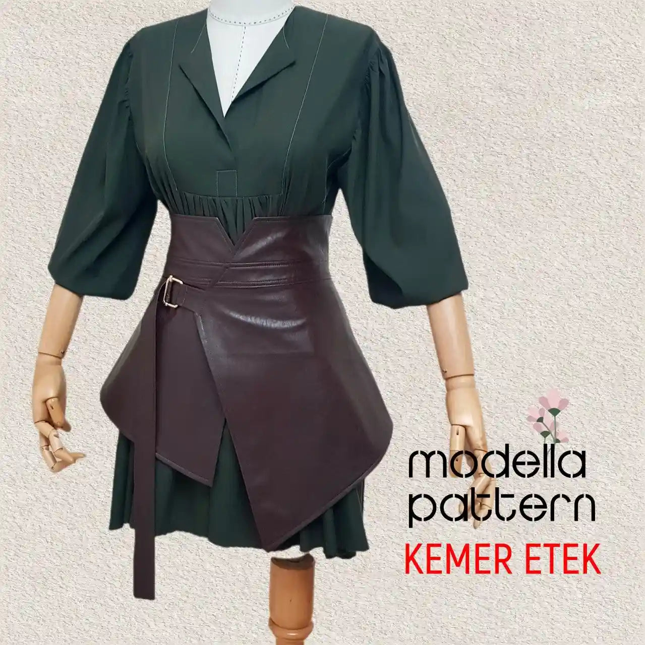 BELT SKIRT Accessory Sewing Pattern - Digital PDF Pattern & Video Tutorial (Sizes S-XXL)