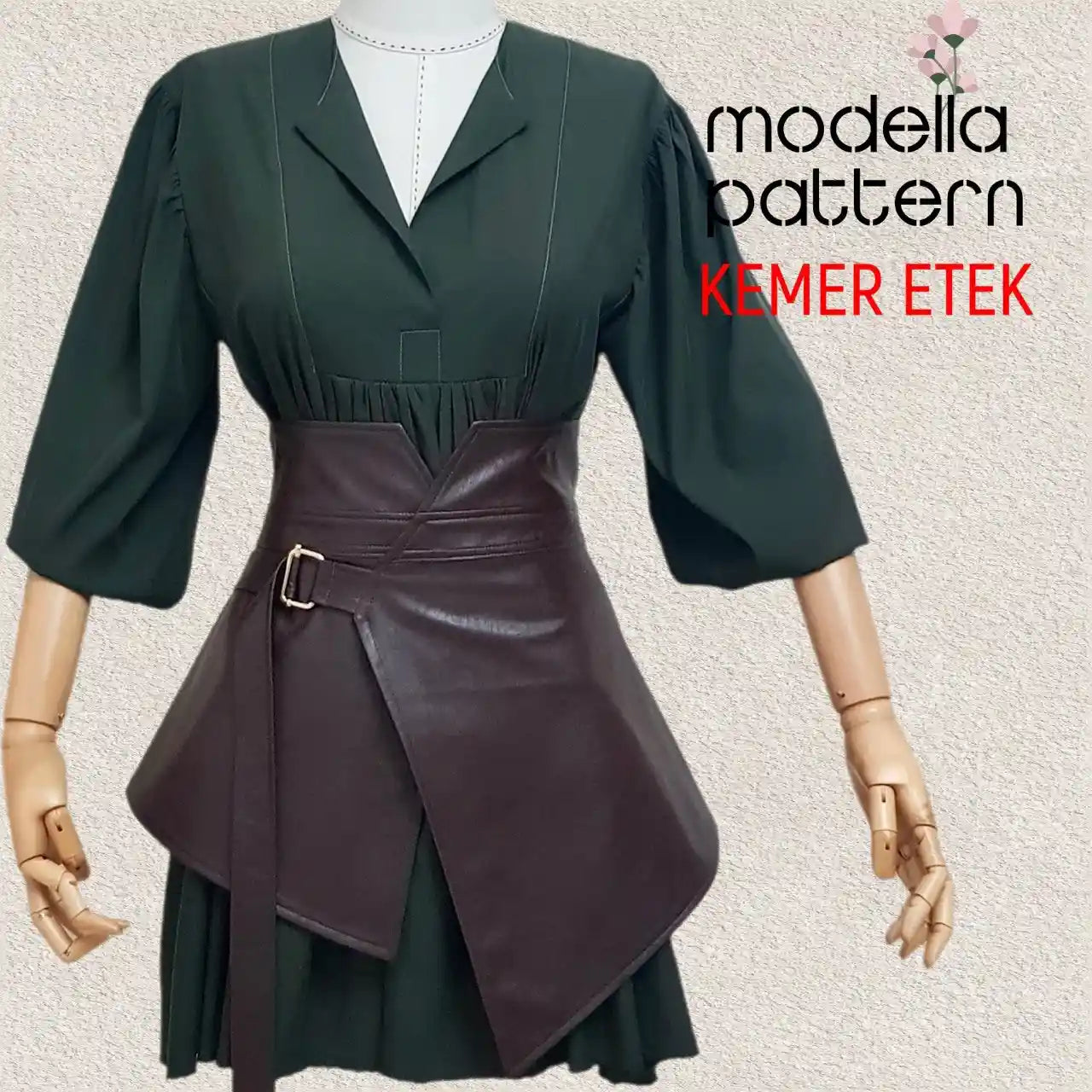 BELT SKIRT Accessory Sewing Pattern - Digital PDF Pattern & Video Tutorial (Sizes S-XXL)