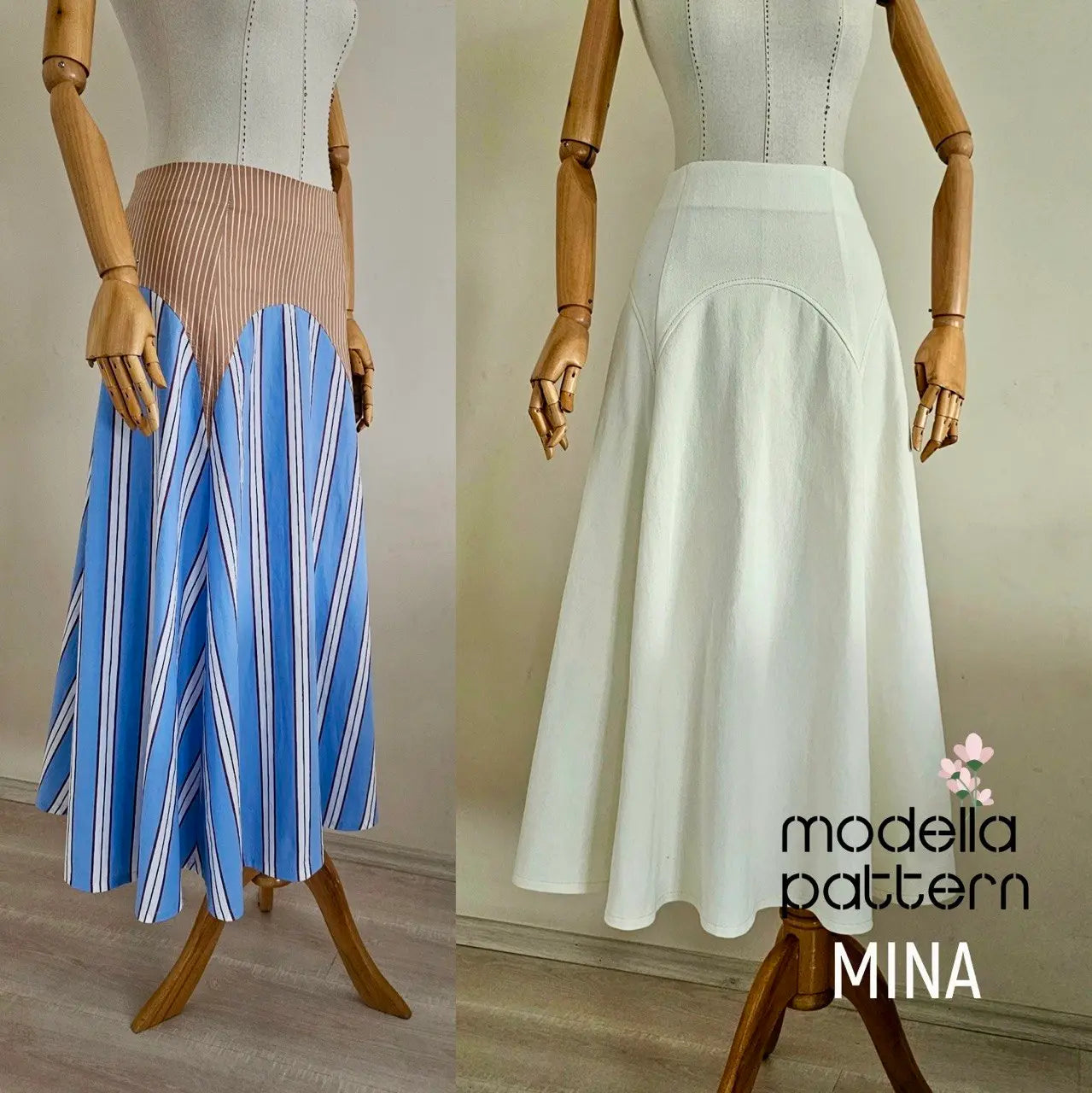 MINA Maxi Skirt Sewing Pattern PDF