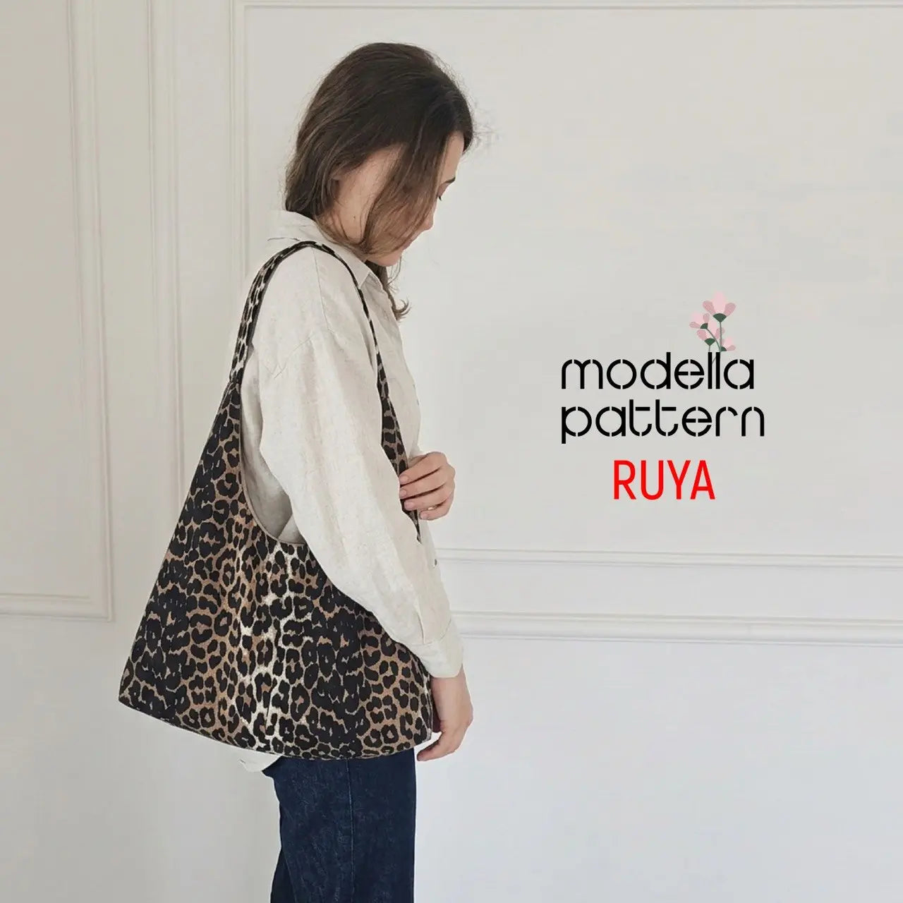 RUYA Shoulder Bag Sewing Pattern PDF, Lined Hobo Bag with Inner Pocket, Structured Tote DIY, Casual Daily Bag Pattern