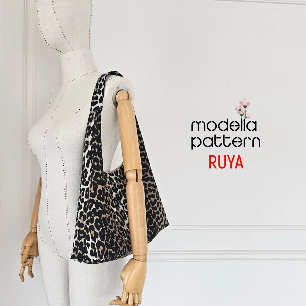 RUYA Shoulder Bag Sewing Pattern PDF, Lined Hobo Bag with Inner Pocket, Structured Tote DIY, Casual Daily Bag Pattern