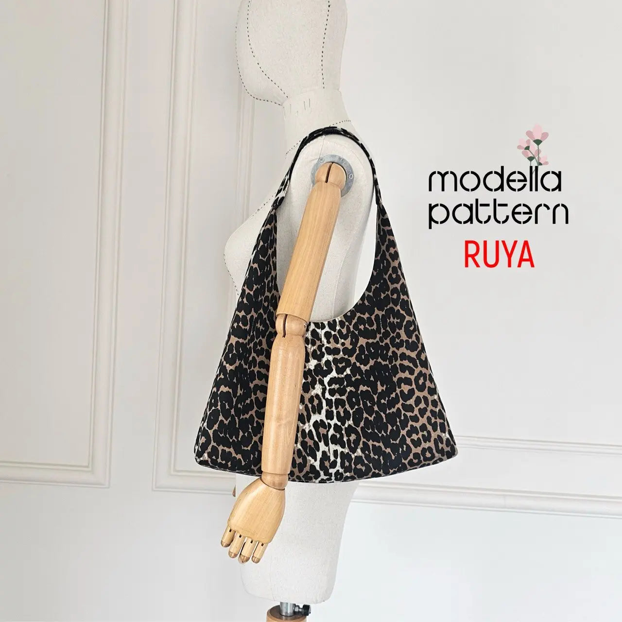 RUYA Shoulder Bag Sewing Pattern PDF, Lined Hobo Bag with Inner Pocket, Structured Tote DIY, Casual Daily Bag Pattern