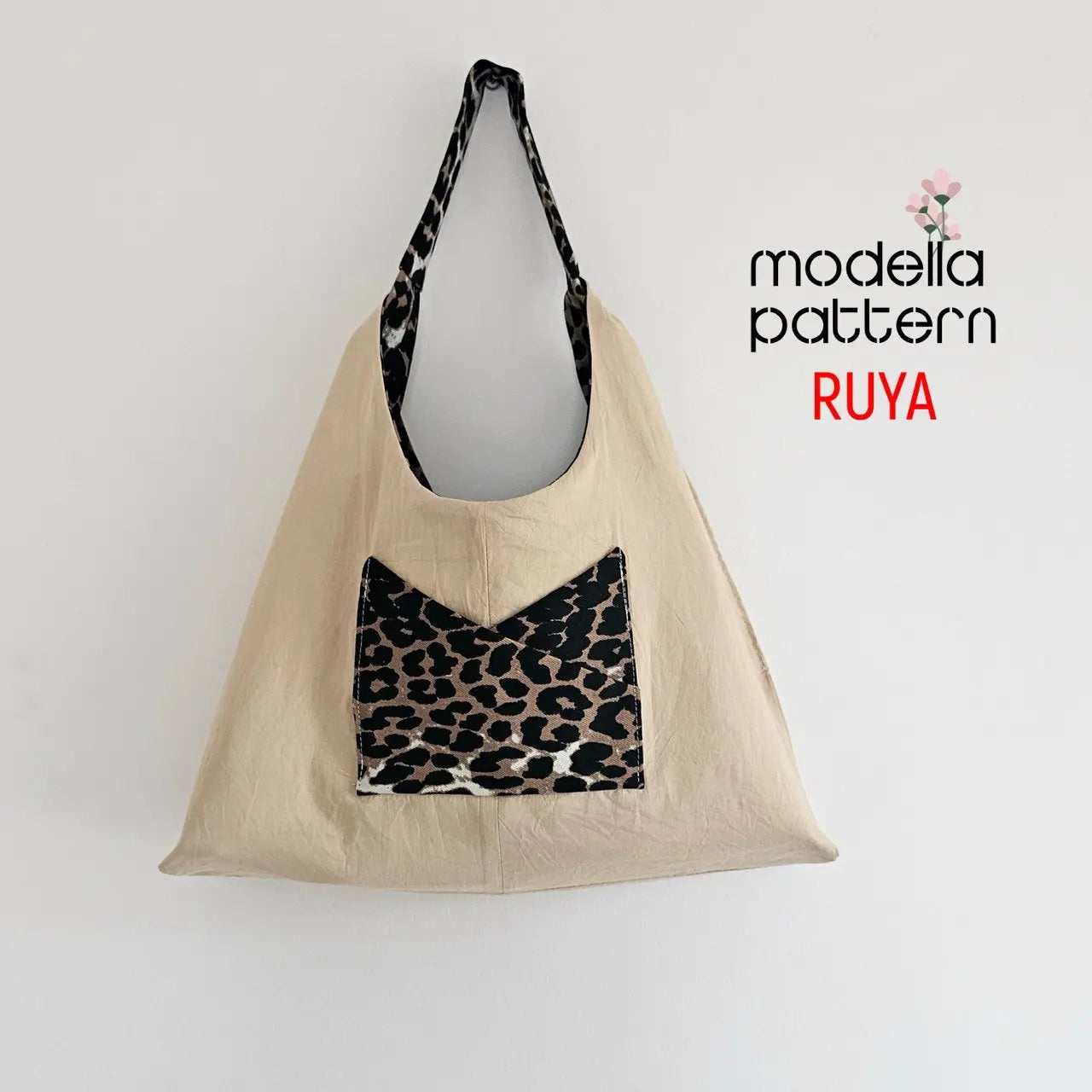 RUYA Shoulder Bag Sewing Pattern PDF, Lined Hobo Bag with Inner Pocket, Structured Tote DIY, Casual Daily Bag Pattern