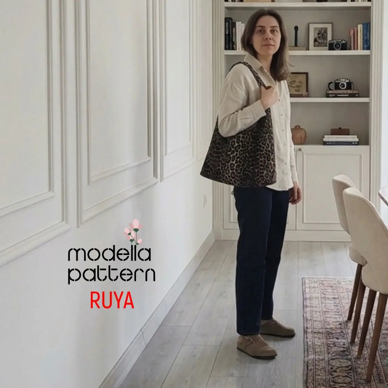 RUYA Shoulder Bag Sewing Pattern PDF, Lined Hobo Bag with Inner Pocket, Structured Tote DIY, Casual Daily Bag Pattern