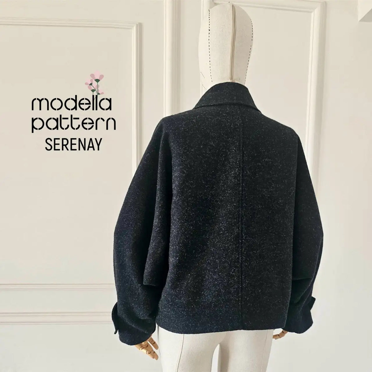 Serenay Batwing Jacket Sewing Pattern PDF | Lined Jacket & Short Coat