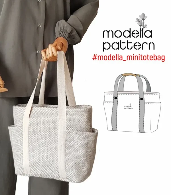 mini tote bag sewing pattern