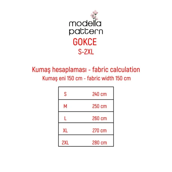 GOKCE Sewing Pattern PDF S-2XL - Image 6